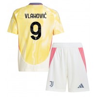 Juventus Dusan Vlahovic #9 Vonkajší Detský futbalový dres 2024-25 Krátky Rukáv (+ trenírky)